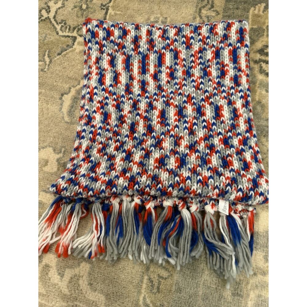 Buffalo Bills Knit Scarf Fringe End NEW - Picture 8 of 8
